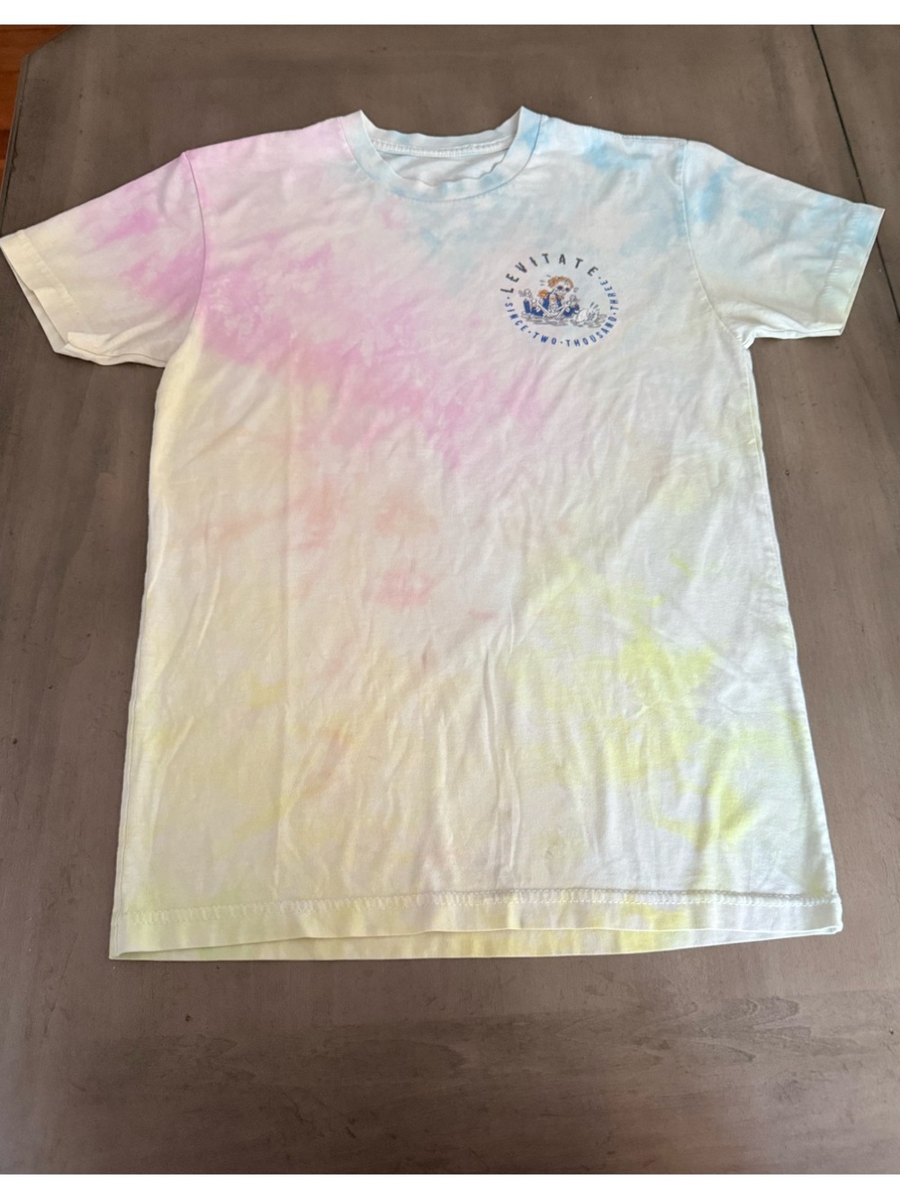 Kids Tie-Dye Pastel Graphic T-Shirt - White/Pastel